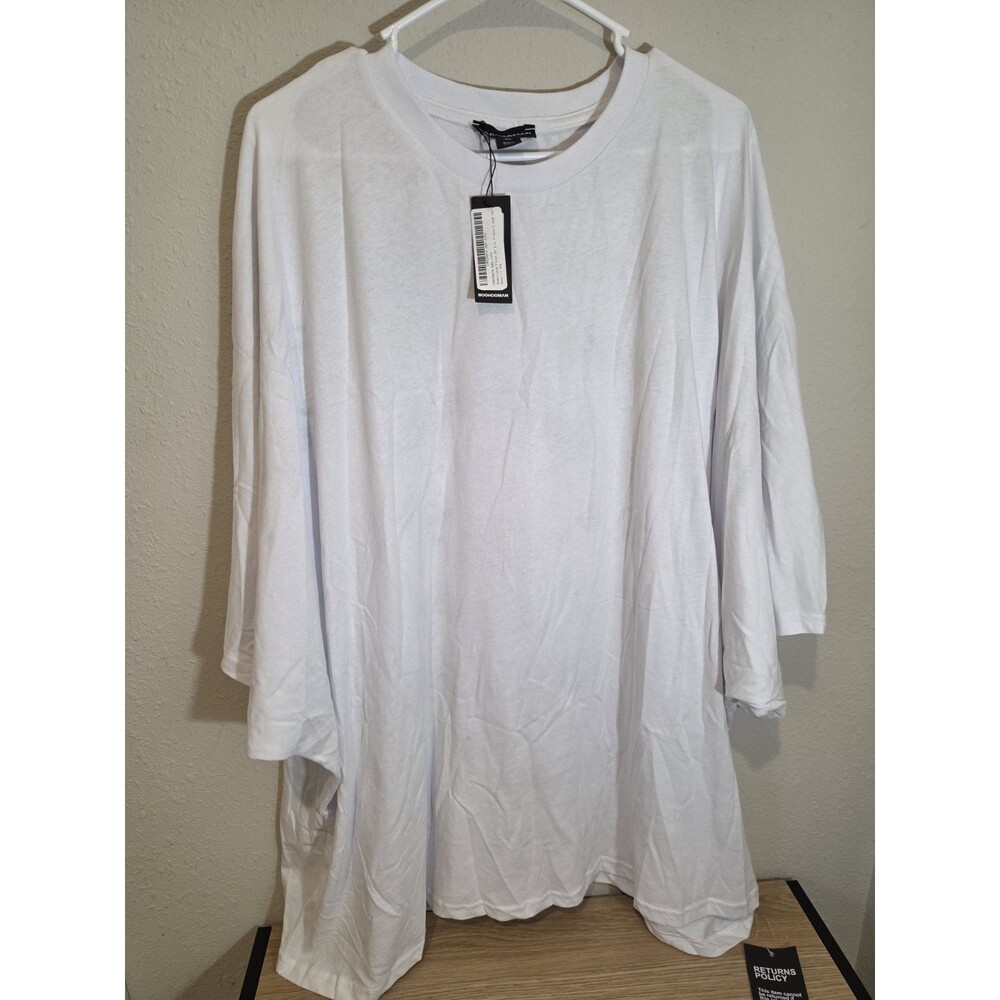 BoohooMAN Men's White Graphic Long Sleeve T-Shirt New York Print Size 5XL NWT